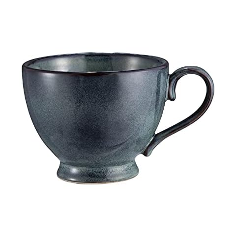 Large Coffee Cup, Cappuccino Cups, 500 ml Porcelain Coffee Cup, Large Tea Cup with Handle, Porcelain Cappuccino Cup, Coffee Milk Tea Cup (Mist Green) Cover