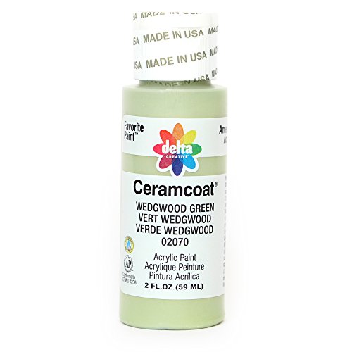Delta Creative Ceramcoat Acrylic Paint in Assorted Colors (2 oz), 2070, Wedgewood Green