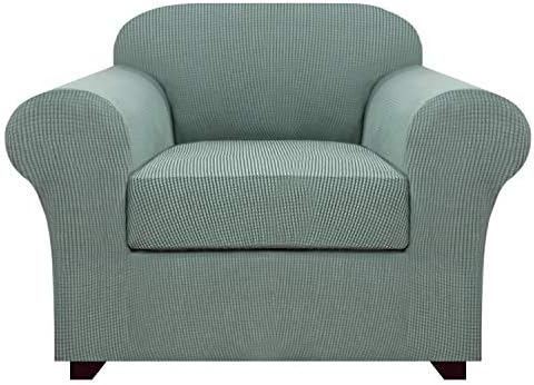 H.Versailtex 3-Seater Sofa Slipcovers Stretch Couch Covers for 3 Seat Cushion Covers Jacquard Form Fit Slip Resistant Furniture Protector, 3 Seater, Grey