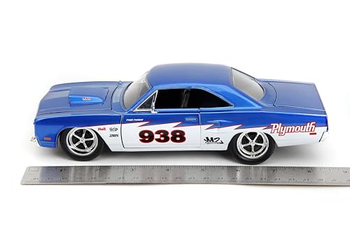 Jada Big Time Muscle 1:24 1970 Plymouth Roadrunner Die-Cast Car miniatura 6