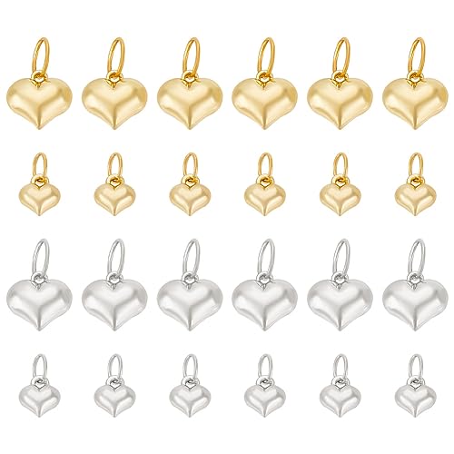 Materiale: questi ciondoli d'amore unidimensionali sono realizzati in lega che è 3 acciaio inossidabile, durevole da usare, non facile da arrugginire o sbiadire, forniture ideali per gioielli. Il bellissimo design unidimensionale e il materiale solido lo rendono bello e durano a lungo.