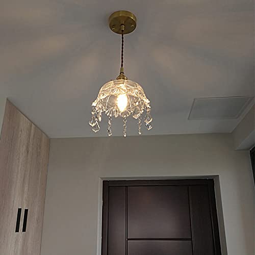 Lampes suspendues rétro postmodernes lustre verre laiton E27 - 6