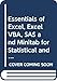 Produktbild Essentials of Excel, Excel VBA, SAS and MINITAB for Statistical and Financial Analyses