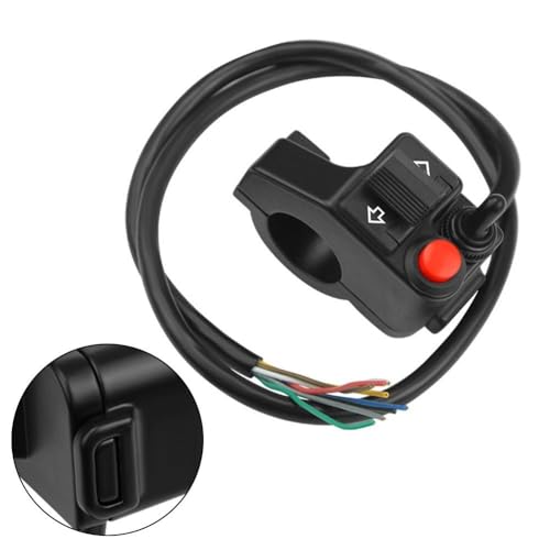 Interrupteur guidon moto commutateur phare clignotant universel