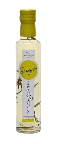 Messino Vinagre de vino blanco importado de Grecia, 8.5 fl oz (Tarragon)