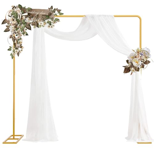 Wedding Arch Backdrop Stand 8.2ft Square Metal Frame