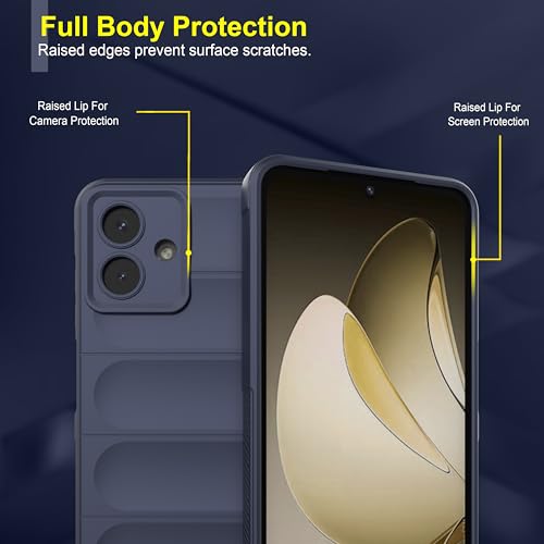 Image of Zapcase Back Case Cover for Samsung Galaxy F70e 5G | Compatible for Samsung Galaxy F70e 5G Back Cover | Liquid Silicon Magic Case with Camera Protection | Sapphire