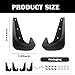 4PCS Universal Mud Flaps for Car,No Drilling Needed Front & Rear Wheel Mudflaps Protect Car Body,Splash Guards Automotive Exterior Accessories for Most Cars Trucks SUVs