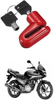Universal Heavy Duty Disc Brake Lock Anti Theft Stainless Steel 7mm Pin Brake Wheel Locking Security Lock for Bike and Motorcycle with 2 Keys (Multicolour) Comfortable with Cb-F