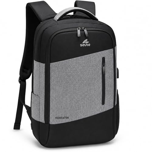 Image of Seute Verdiater 4.0 Laptop Backpack | Shockproof 15.6 Inch Bag | USB Charging | 30L Travel Office College Backpack | Shoe Pocket | Anti Theft | Water Resistant Durable Bag for Men Women