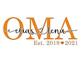 Personalisiert Namen Bügelbilder Tshirt Oma Shirt Wunschtext zum aufbügeln Wunschjahr bügelbild Buchstaben zum aufbügeln gestalten bügelfolie für Textilien Erwachsene Kinder Mama Großmutter