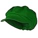 e4Hats.com Cotton Elastic Newsboy Cap-Lime XS-S