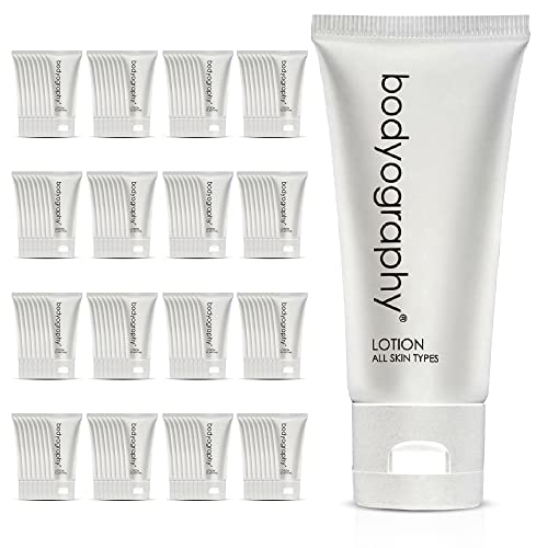 World Amenities - Bodyography blanc- Bulk Hand and Body Lotion | 300 Count | Vanilla White Tea, Mini Travel Size Toiletries (100% Recyclable Tube with Flip Top Cap) Hotel Amenities, for All Skin Types