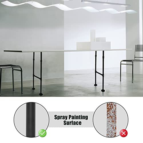 38" Metal Coffee Table Legs - Black Furniture Leg Set With Floor Protectors - Diy Projects For Bench Desk Dining Board Chairs #TOP3