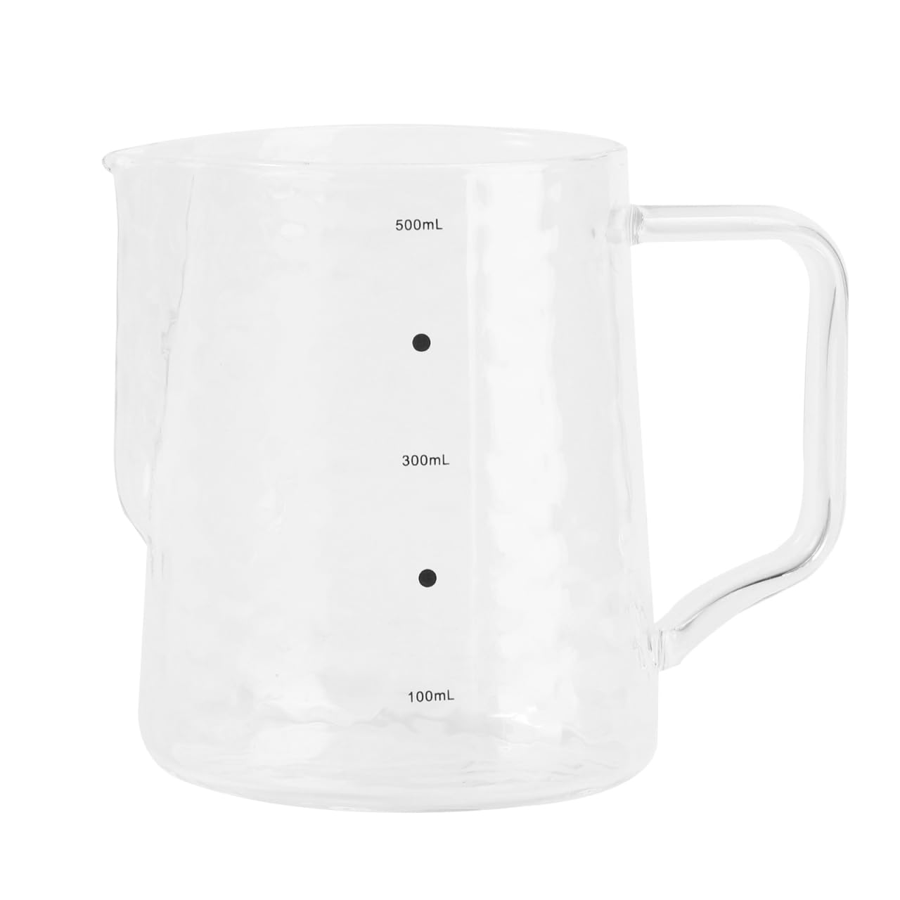 Pichet à mousse à lait en verre 500 ml récipient café expresso