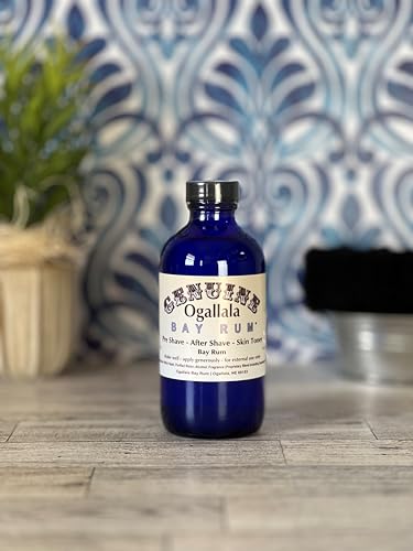 Ogallala Bay Rum | Soothing Genuine Aftershave | Hand Crafted | Old Fashioned Bay Rum Scent (Bay Rum 8 Fl Oz)