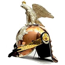 Prussian Eagle Pickelhaube Gift for Men M 1860 Preuen Garde Kurassier Mannschaften Metalhelme Pickelhauben Copper Silver German Officer Helm WWI WWII