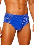 Jydiazi Culotte d'incontinence pour adultes Sous vêtements anti fuite réutilisables en plastique avec boutons pression Bleu M