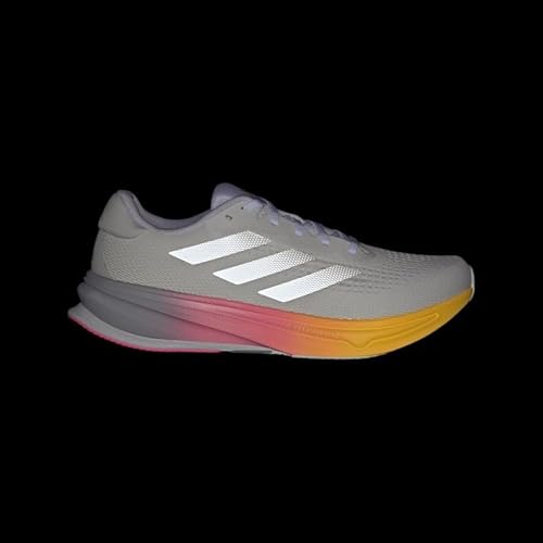 Adidas, Mens, Supernova Rise Running Shoes, White/Crystal White/Lucid Pink, 11.5, D - Medium