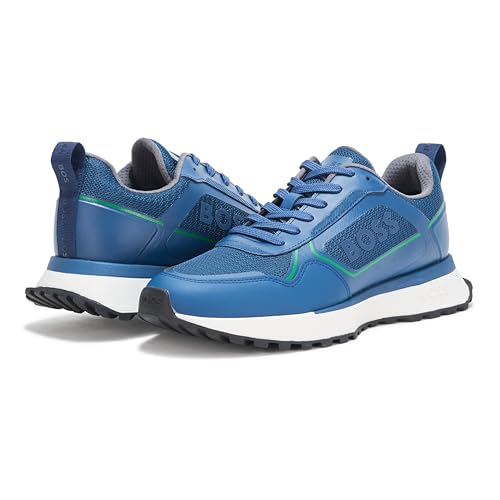Image of BOSS Men's Big Logo Mesh Mix Lace Up Sneaker