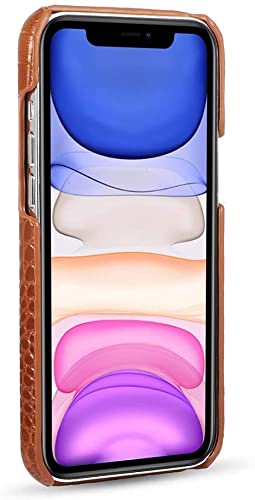 Protection antichoc iPhone 12 Mini housse cuir marron anti-rayures