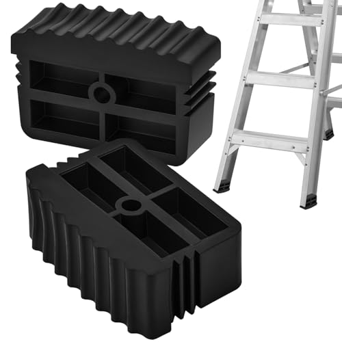 Pied Escabeau Embout Escabeau Patin Echelle Couvre Pied Pour Échelles Télescopiques Échelles à Chevrons 61x22mm (2Pcs)
