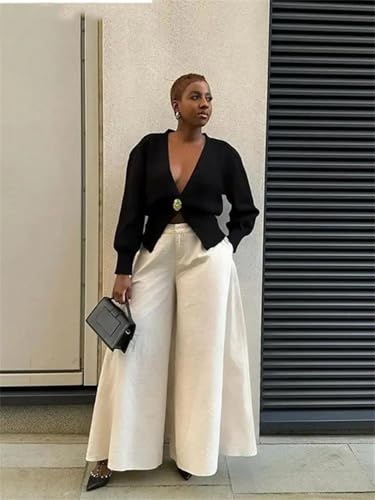 Women's Knitted Cardigan Jacket Trimmed Warm Street Sweater3