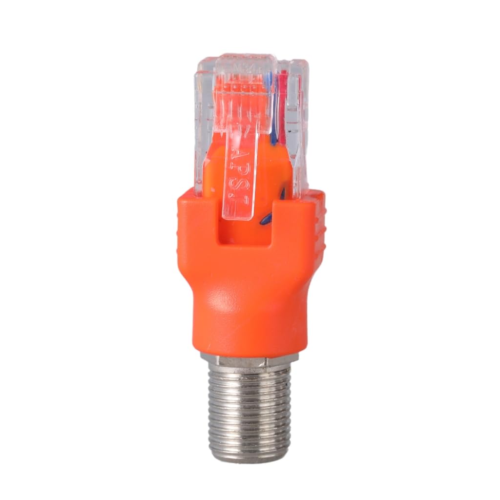 Elnwnnkc Ftype to RJ45 Converters Adapter Ftype Female to RJ45 Male Ethernet Coaxial Coupler Coax Adapters for Line