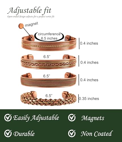 سوار بتصميم هندي بثلاث طبقات من النحاس من تاتش ستون، سوار بوذا روحي للعلاج وا...