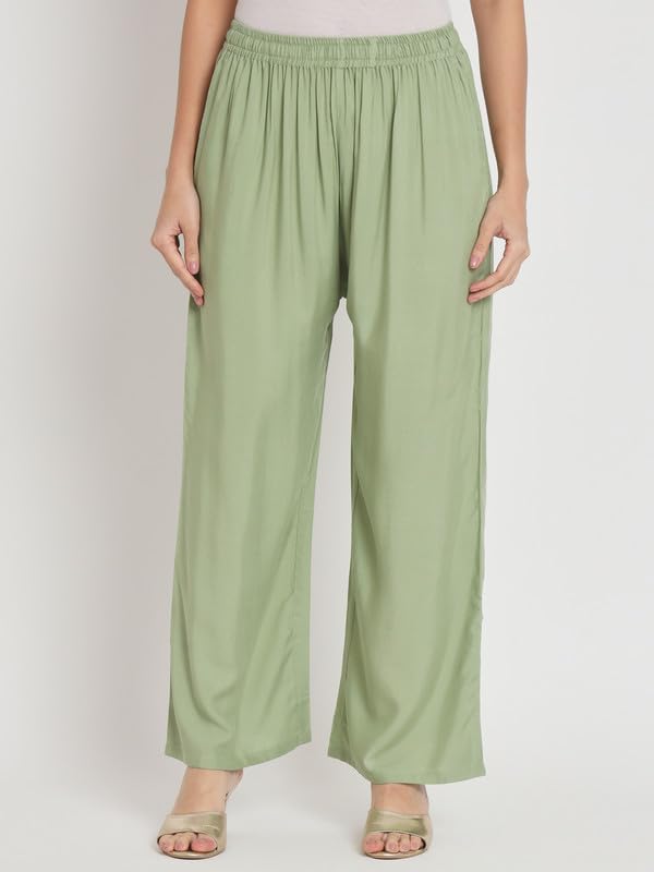 Image of Soft Colors Relaxed Fit Pocket Palazzo
