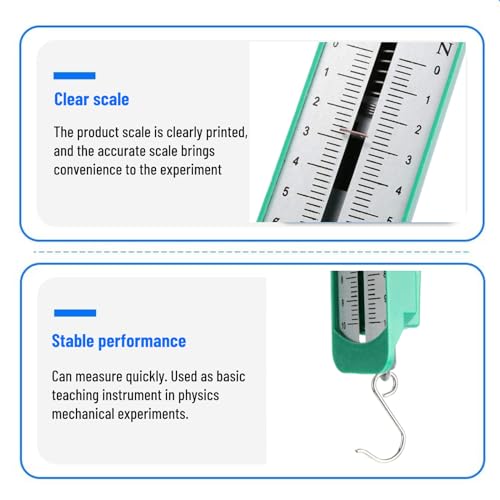 Dynamometer, 10N Newtonmeter Feder Dynamometer Stab Physik Mechanisches Experimentiergerät