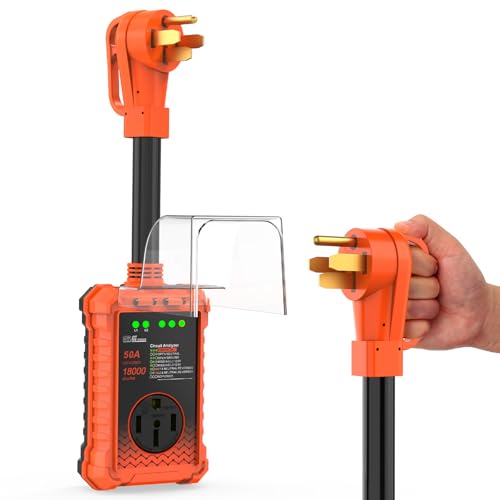 Rvhouse RV Surge Protector 50 Amp 18000 Joules, UL&FCC Certified