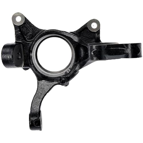 Image of Detroit Axle - FWD Front Right Steering Knuckle for Toyota 2004-2010 Sienna, Passenger Side Steering Knuckle Assembly 2005 2006 2007 2008 2009 Replacement