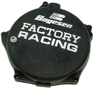 Boyesen Factory Racing - Tapa de cárter de Embrague (Aluminio), Color Negro