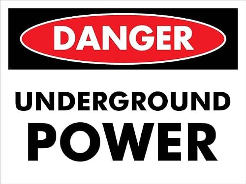 Underground Power Line hazard sign 8