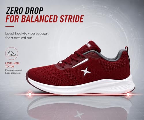 Image of Kraasa Men's Running Shoes | Breathable Mesh Upper | Lightweight Phylon Sole | Cushioned EVA Insole | Comfortable Sports & Casual Sneakers for Gym, Walking & Daily Use