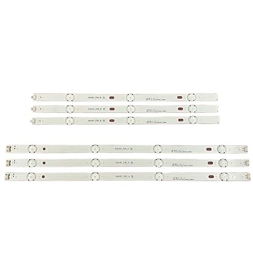 NWWGHAG 6��/�Z�b�g LED�o�b�N���C�g�X�g���b�v TV�p 43LF510V 43LF5100 43LH5100 43LH5700 43LH570A 43LH520V 43LH590 43LJ515V 43LH510V 43LH570V(6pcs 