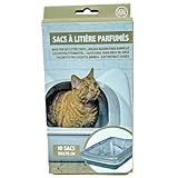 Sacs à Litière Parfumés pour Chat – Lot de 10 Sacs Ultra-Résistants 30x70 cm – Protection Étanche et Anti-Odeurs pour Bac à Litière Standard – Hygiène Simplifiée et Fraîcheur Durable