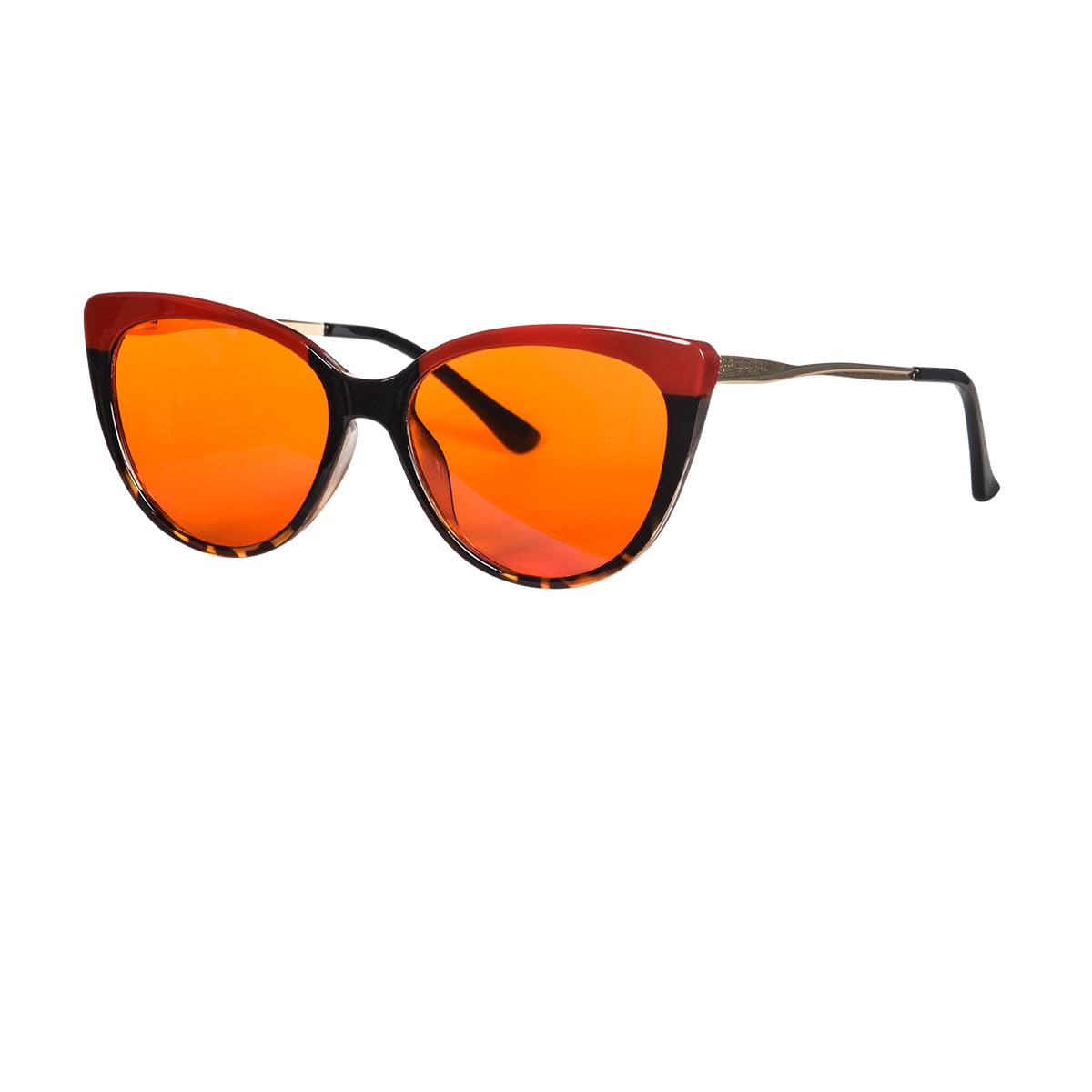 SHINU Okulary komputerowe damskie Cateye Frame Czerwone soczewki eliminują zmęczenie oczu Bluelight Okulary do gier 5018PFJ