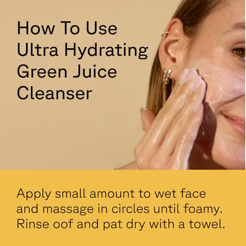 Acure Ultra Hydrating Green Juice Face Cleanser - Superfood Cleanser, Green Face Wash for Women & Men, Clean Skin Formula with Spinach, Blackhead Remover, Pore Scrub, Facial Cleansing Foam - 4 fl oz - Thumbnail 5