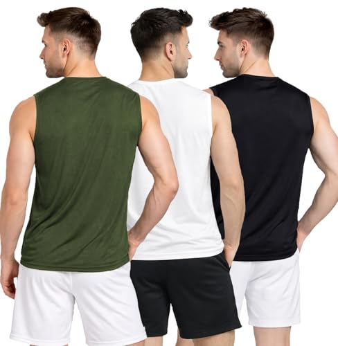 Image of Stylish Vest for Men | Vest for Boys - Perfect for Gym Workouts,| Men's Tank Top Regular fit|Cotton Combo Pack of 3 Sports Vest