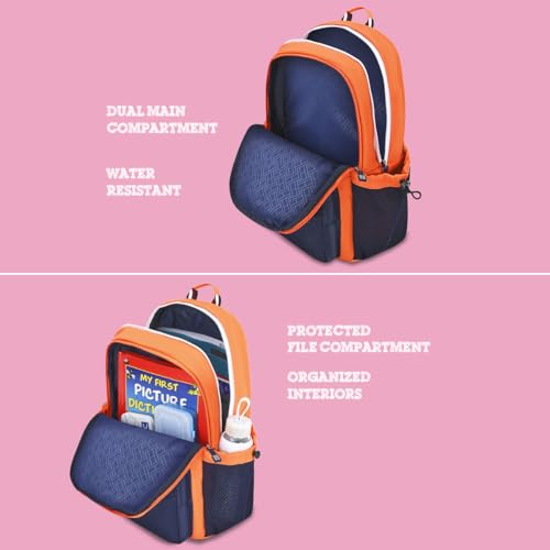 Image of Tommy Hilfiger High School Backpack Blade | Rugged Water-Resistant Daily Tech Bag for Students with 2 Compartments | Internal Zip Organizer & Signature RWB Details | 36L High-Capacity