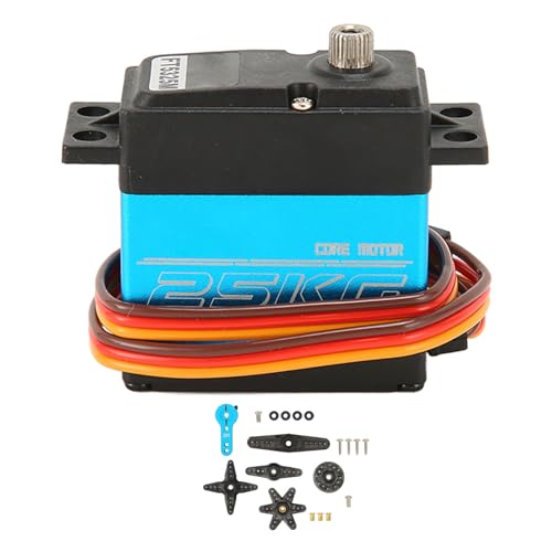 Servomoteur 360 degrés 25kg numérique sans noyau à forte torsion pour robot et voiture