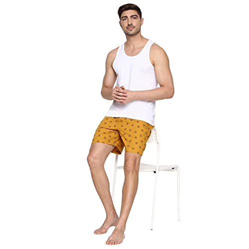 Image of Van Heusen Men Boxer Shorts- Pack of 2 | 100% Mercerized Cotton for Softer handfeel | Relaxed Fit | Dual Pockets | Superior Lustre | Slide Slits for Extra Ease of Movement | Fun Prints | Style 10112