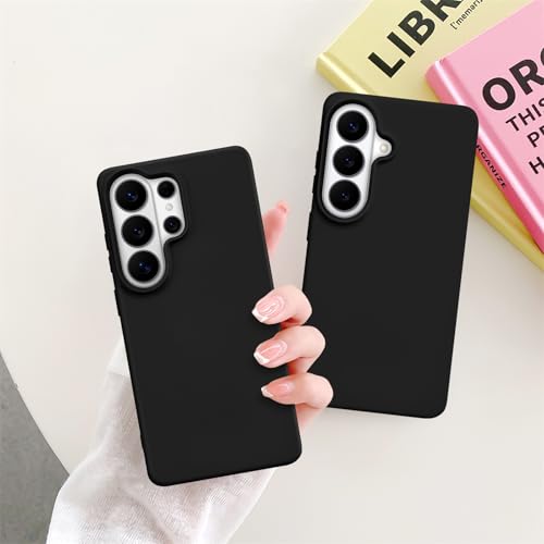 Newseego for Samsung Galaxy S26 Case Girls Women Men, Cute Solid Color Slim Case Flexible Liquid Silicone Anti-Scratch Lining Shockproof Drop Protective Cover for Samsung Galaxy S26-Black by Newseego - Used condition - Image 7