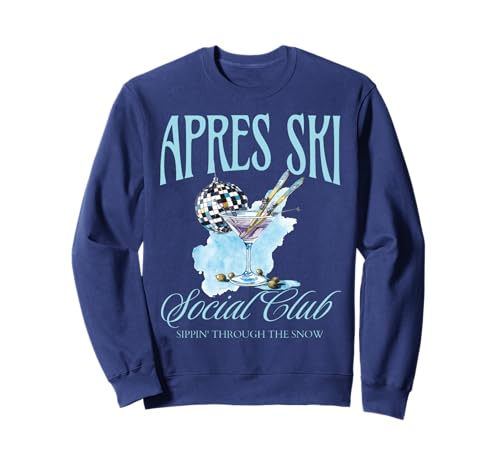 Apres Ski Social Club Drinking Party Womens Winter Sport Top