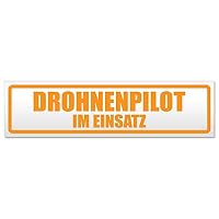 Magnetschild „Drohnenpilot Dienst“ – 30 Cm Gelb, Reflektierend, Für Auto & Truck