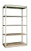 Hallowell SRS361284-5AP Rivetwell Single Rivet Boltless Shelving, 36" Width x 12" Depth x 84" Height, 5 Levels Add-on Unit, 729 Parchment