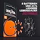 80 Batterien für Hörgeräte Udivita Größe 13 PR48 (Orange) Zink-Luft und Phono Pulse Technologie - 10 Blister mit 8 Batterien