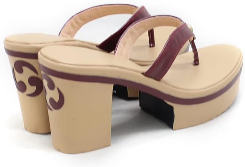 Genshin Impact Raiden Shogun Baal Beelzebul Unisex Cosplay Shoes Raiden Makoto Halloween Women High Heel